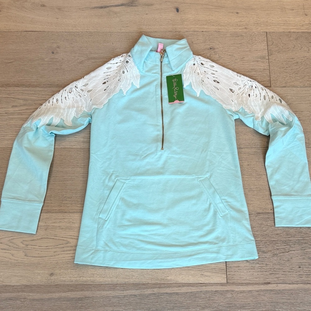Lilly Pulitzer Skipper Popover – Seasalt Tint, Size XS, NWT